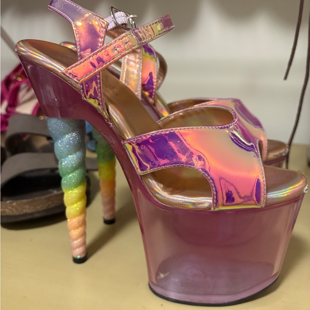 Pleaser Unicorn Dance Heels size 8